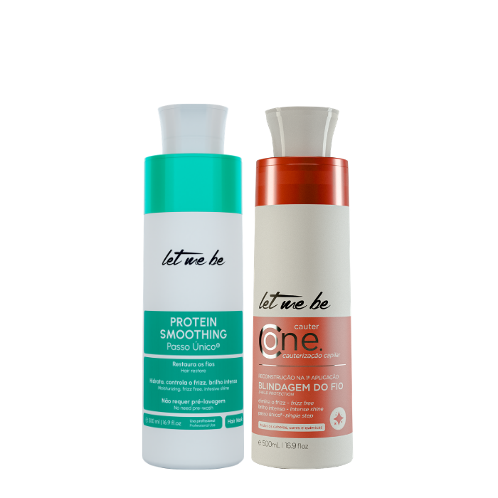 Alisado Protein Smoothing un solo paso | 500 ml + Cauter One cauterización | 500 ml