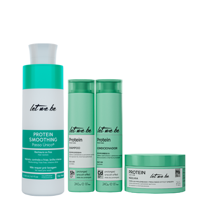 Alisado Protein Smoothing un solo paso | 500ml + Kit Mantenimiento Protein - Liso prolongado | Post-progresivo