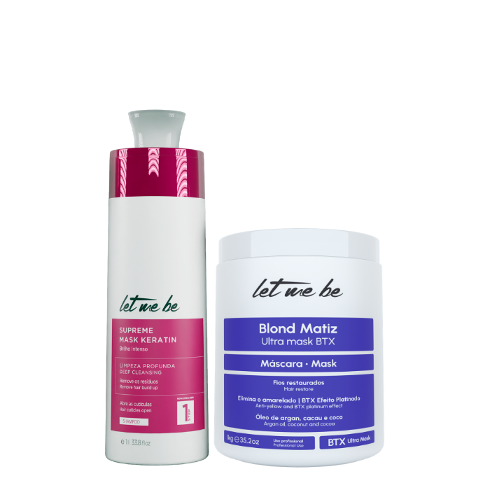 Champú Anti Resíduos Supreme | 1L + BTX Blond Matiz Ultra Mask | 1kg