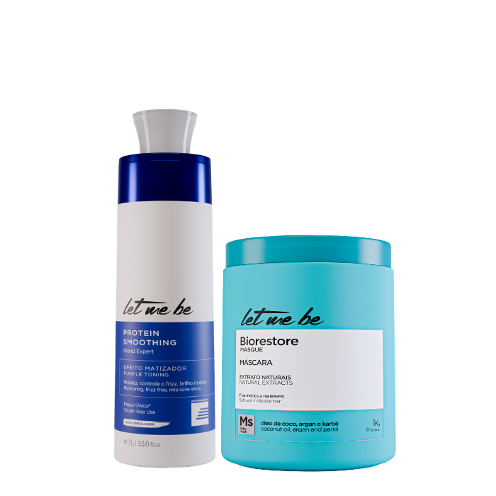 Alisado Blond Expert un solo paso | 1L + Mascarilla Biorestore ultra hidratante | 1kg