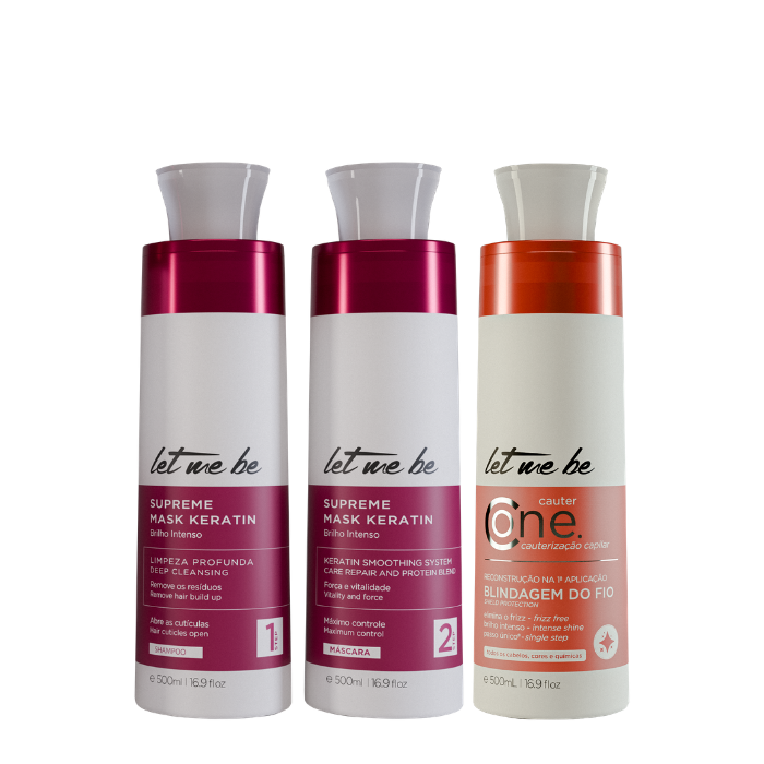 Kit Alisado Supreme Mask Keratin | 2x500ml+ Cauter One Cauterización | 500ml