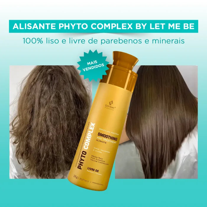 Champú Preparatorio Phyto Detox | 1L + Alisado Phyto Complex | 1L