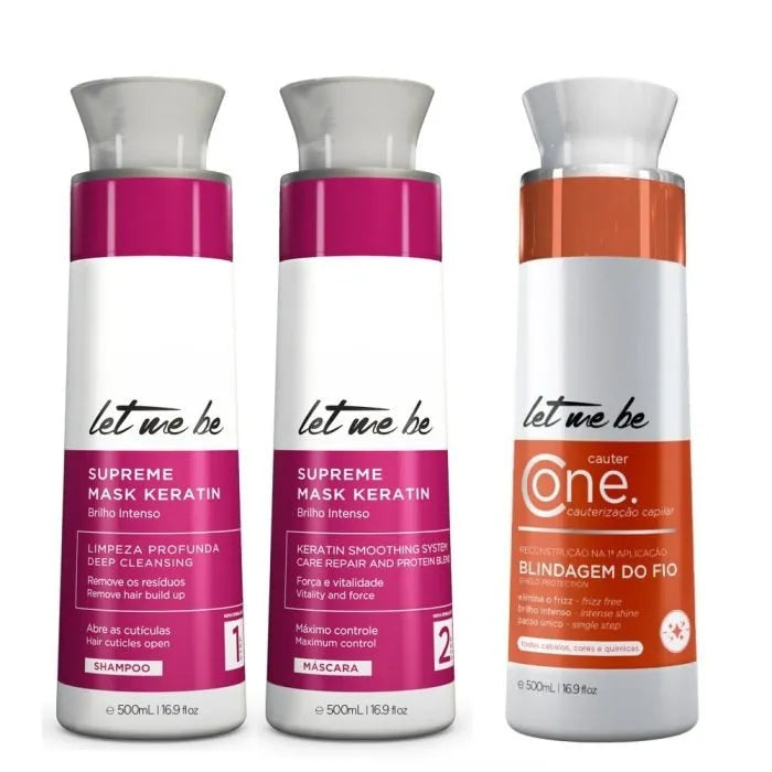 Kit Alisado Supreme Mask Keratin | 2x500ml+ Cauter One Cauterización | 500ml