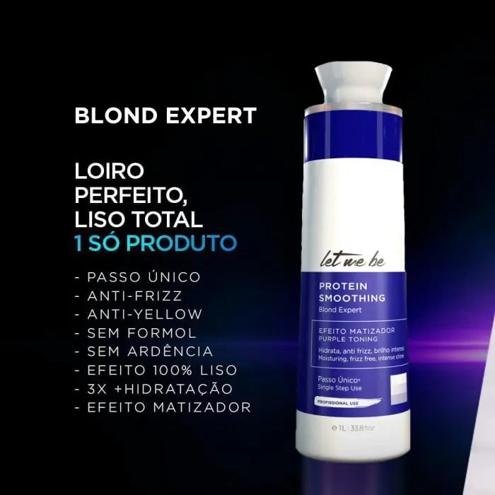 Alisado Protein Smoothing Blond Expert un solo paso | 1L