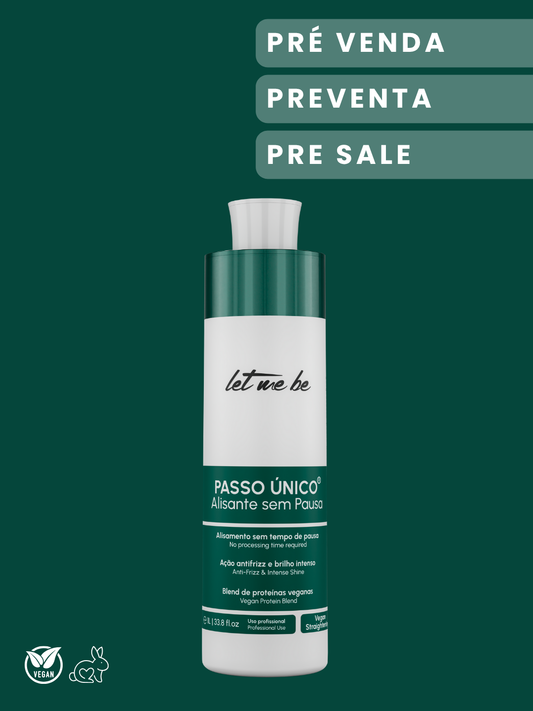 Preventa Alisado Un Solo Paso - Sin Pausa (Vegano) | 1L
