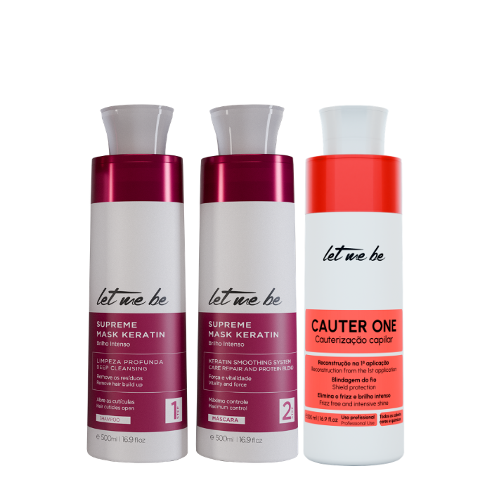 Kit Alisado Supreme Mask Keratin | 2x500ml+ Cauter One Cauterización | 500ml
