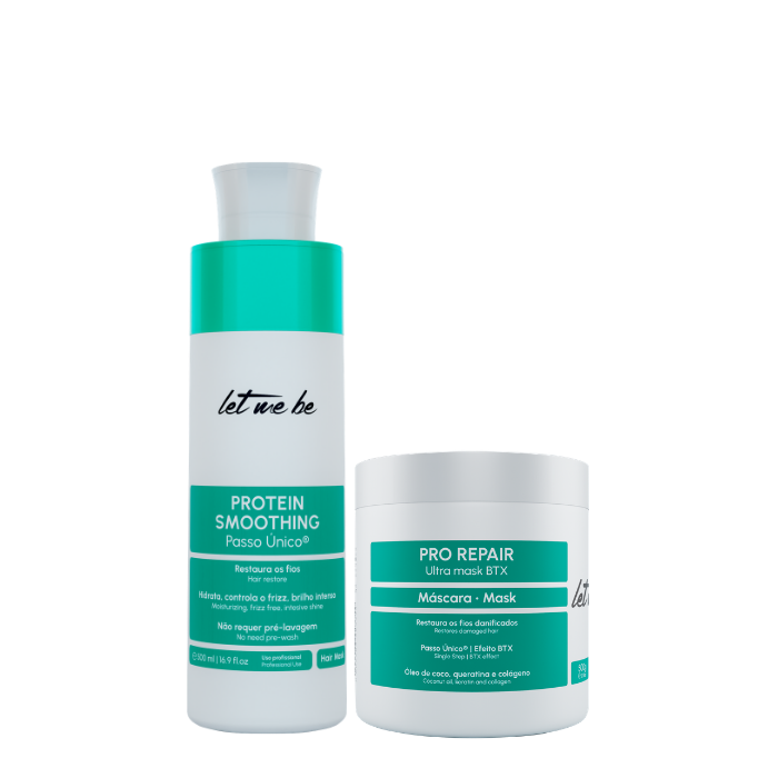 Alisado Protein Smoothing un solo paso | 500ml + BTX Pro Repair Ultra Mask | 500g