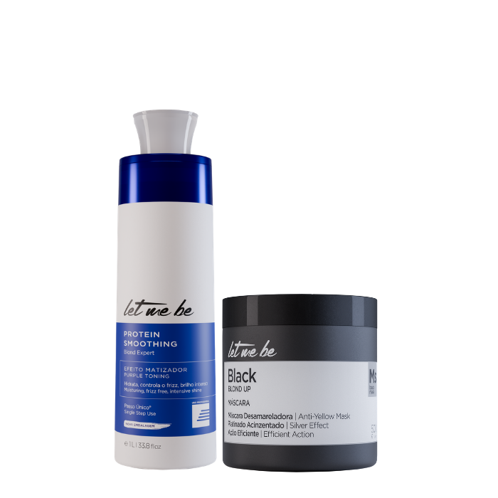 Alisado Blond Expert un solo paso | 1L +  Mascarilla Matiz Black- Efecto Griss| 500 g