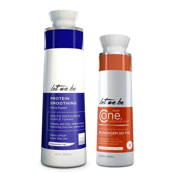 Alisamento Blond Expert Passo Único | 1L + Cauterização Cauter One – Let Me Be | 500ml