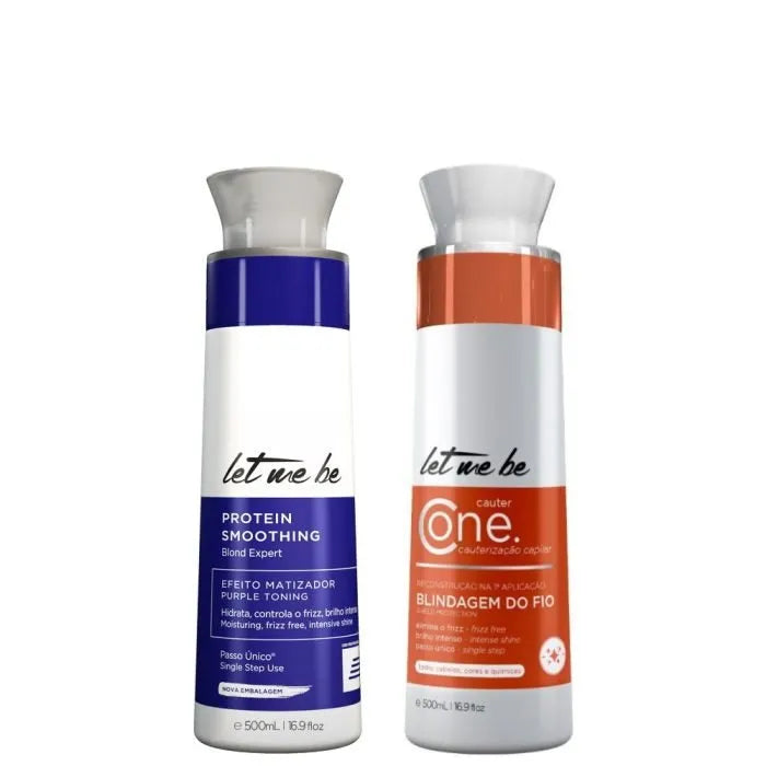 Alisamento Blond Expert Passo Único | 500ml + Cauterização Cauter One – Let Me Be | 500ml
