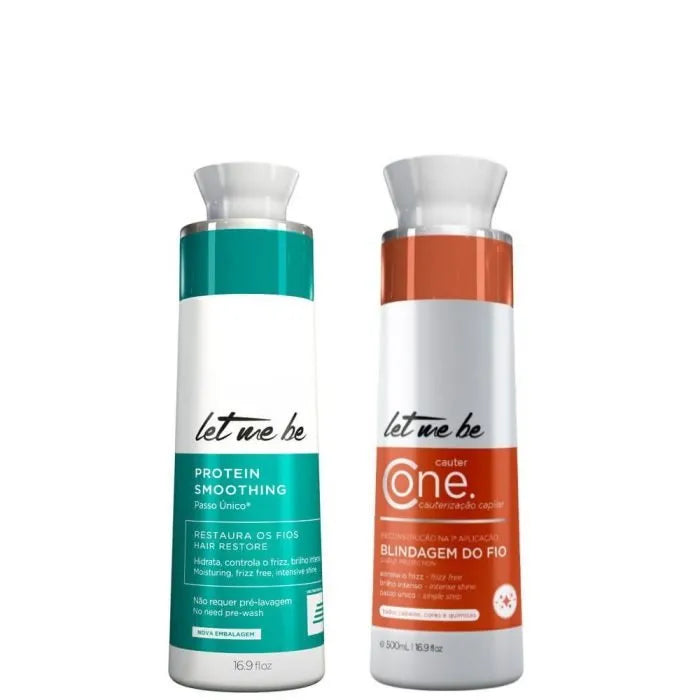 Alisamento Protein Smoothing Passo Único | 500ml + Cauterização Cauter One – Let Me Be | 500ml