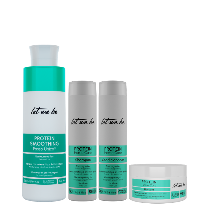 Alisado Protein Smoothing un solo paso | 500ml + Kit Mantenimiento Protein - Liso prolongado | Post-progresivo