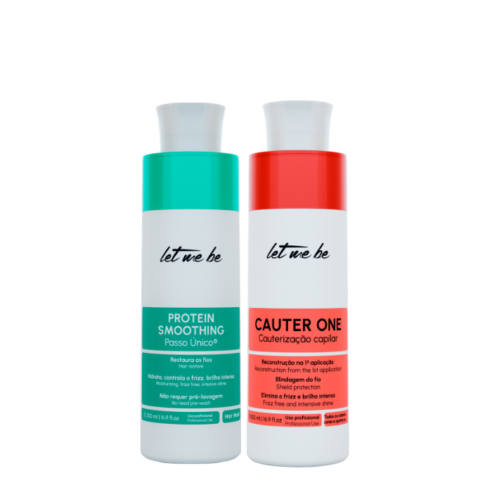 Alisado Protein Smoothing un solo paso | 500 ml + Cauter One cauterización | 500 ml